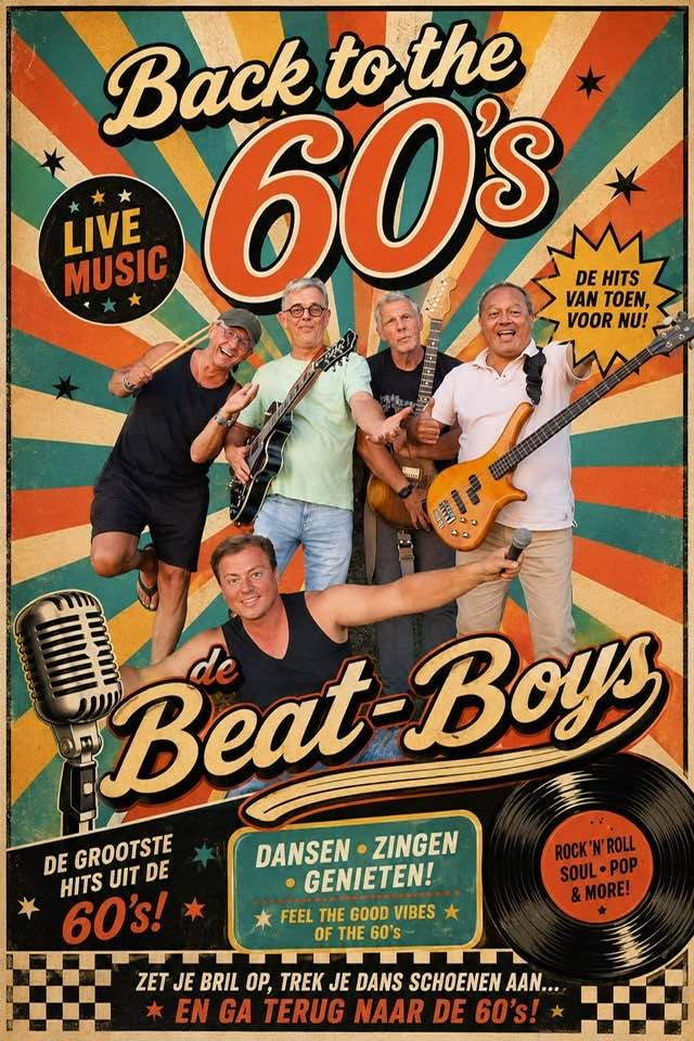 Mannen met muziekinstrumenten jaren 60 - Bergen op Zoom