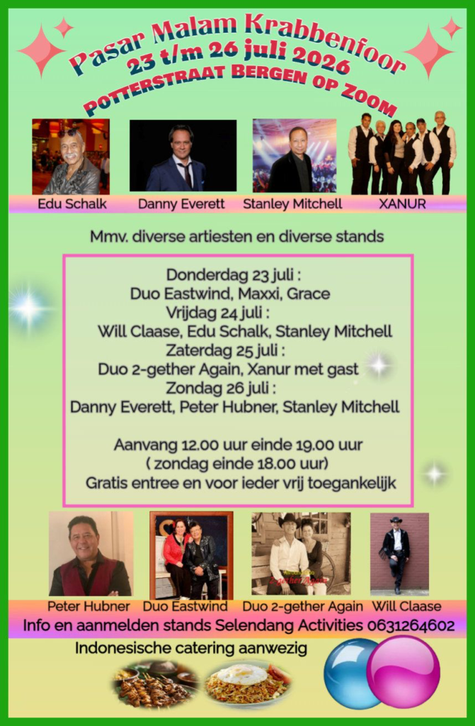 Poster met artiesten en evenementdetails - Bergen op Zoom